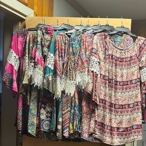 Multicolor Bohemian Women Tops